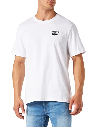 Lacoste Męski T-shirt Th9665, biały, L