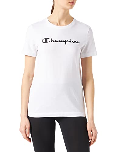 Champion Damska koszulka American Classics - Big Logo S/S, biały, S