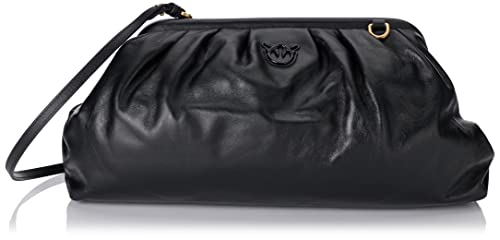 PINKO Damska torba Maxi Chain Pouch Full Sh, Z99b_czarna limuzyna Block Color, rozmiar uniwersalny