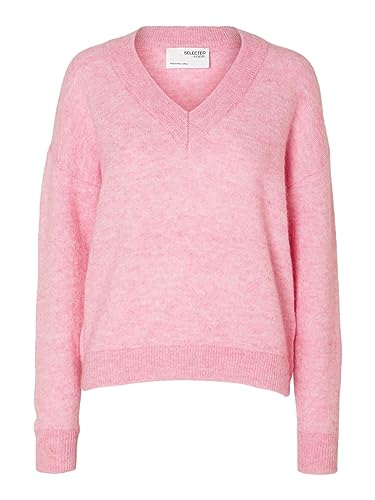 SELECTED FEMME Damski sweter z mieszanki wełny merynosów, Moonlite Mauve, S