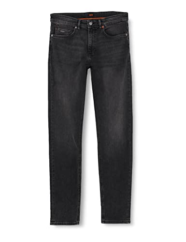BOSS Spodnie męskie jeansowe, Dark Grey27, 34W / 36L