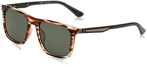 Police Unisex SPLF17E okulary przeciwsłoneczne, brązowe, 54, brązowy, 54