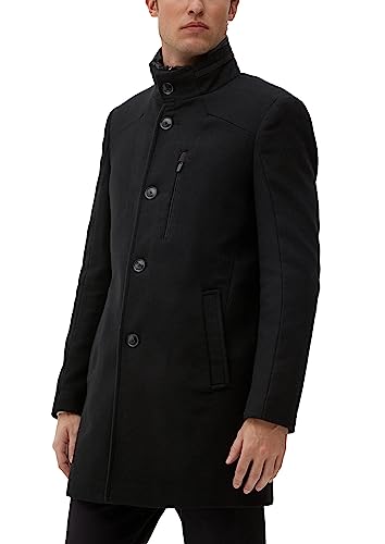 s.Oliver Męski płaszcz 2115903 z mieszanki wełny, 999, 98 cm, 999