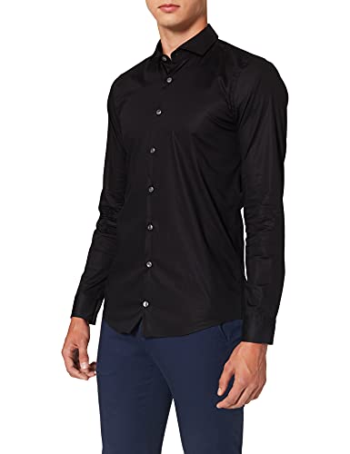 Strellson Męska koszula biznesowa, czarny (black 001), 38 PL
