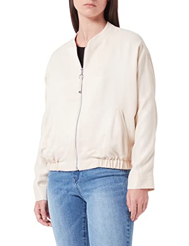 s.Oliver BLACK LABEL Damska kurtka Langarm luźny krój z długim rękawem, hellgelb, 36