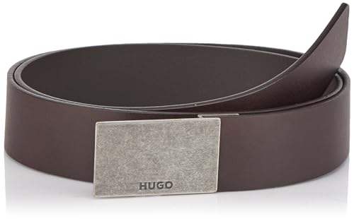 BOSS Męski pasek Gand-Ai_Sz35, ciemnobrązowy 202, 90, Dark Brown202