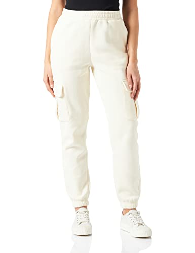 Urban Classics Damskie spodnie dresowe z wysokim stanem cargo, Whitesand, 3XL