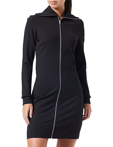 Calvin Klein Damska sukienka Milano z zamkiem błyskawicznym, kolor czarny, XS, Ck czarny, XS