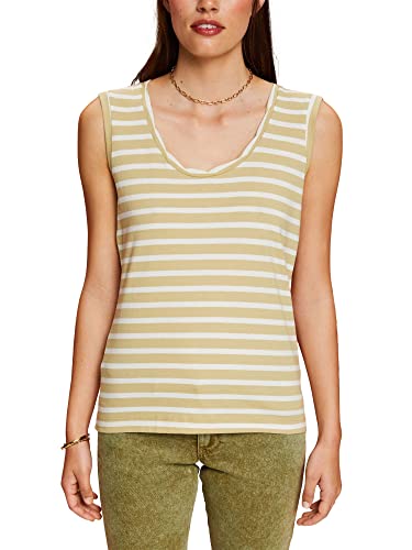 ESPRIT Tank top w paski, Pastel Green, S