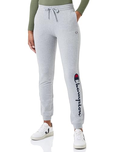 Champion Legacy American Classics W-Maxi-Logo Light Stretch Fleece Rib Cuff damskie spodnie dresowe, Jasny melanż szary, L