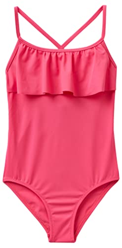 United Colors of Benetton Dziewczęcy jednoczęściowy kostium kąpielowy 3l030i00c, fuksja 8J2, 2 lata, fuksja 8j2, 24 Miesiące