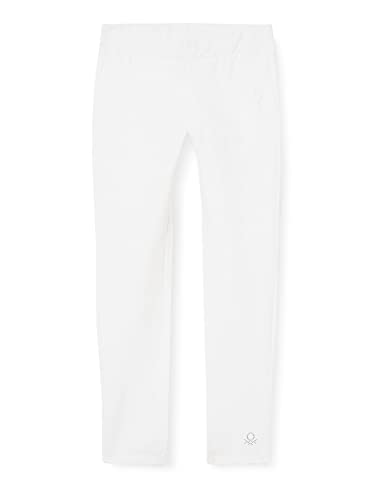 United Colors of Benetton Legginsy dla dziewczynek i dziewczynek, Biały 101, XXL