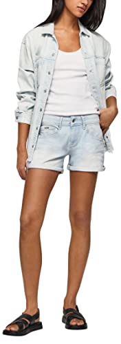 Pepe Jeans Damskie szorty Siouxie, Niebieski (Denim-pe0), 24W