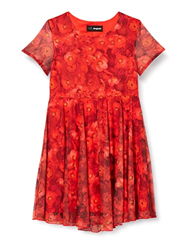Desigual Dziewczęca Vest_aina luźna sukienka, czerwony, 7-8 Lata