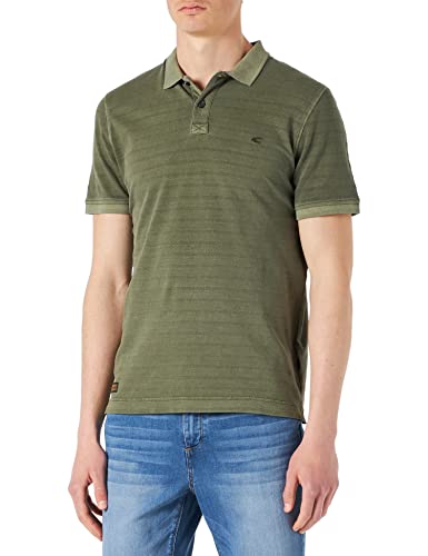 Camel Active Męska Koszulka Polo, Brązowy (Olive Brown), M