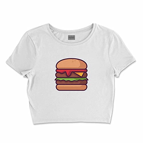 Bona Basics, Damski T-shirt basic, z nadrukiem cyfrowym, 100 bawełny, biały, swobodny, damski top, rozmiar: L, biały, L Krótki