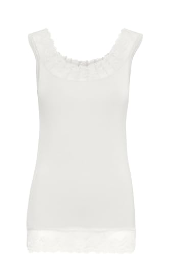 Cream Florence Top damski, Biały (Chalk 60034), XS