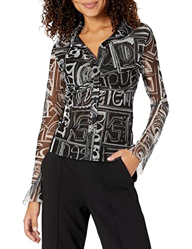 Desigual T-shirt damski, czarny, L