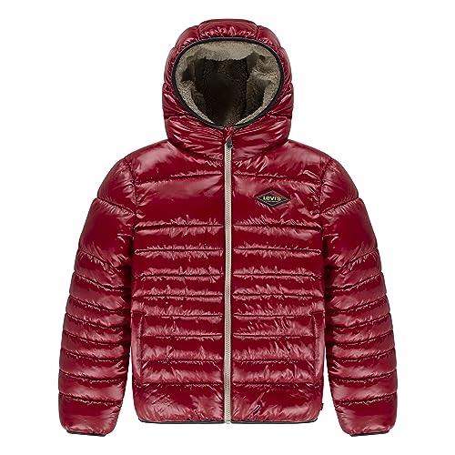 Levi's Kids LVB SHERPA LINED MDWT PUFFER J, RYTMICZNY CZERWONY, 14 Lat