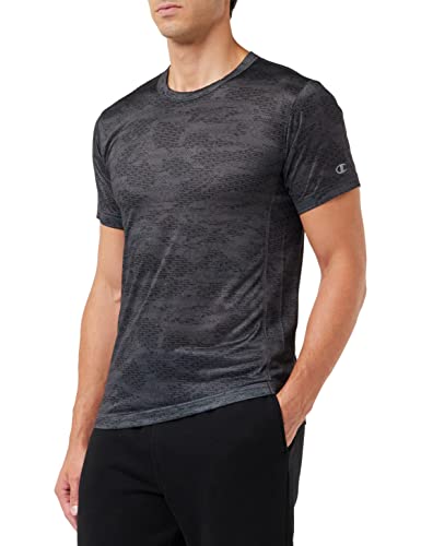 Champion Męski t-shirt C-Sport Camo, czarny (Kohle), M