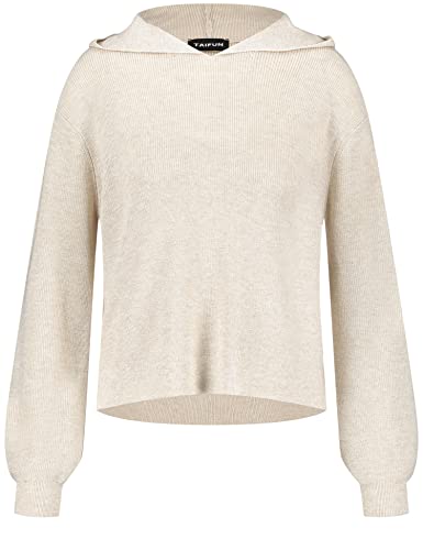 Taifun Sweter damski 272039-15411, kolor szampański melanż, 48 (DE)