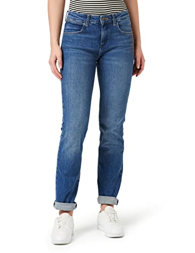 Wrangler Damskie spodnie Straight Airblue, Airblue, 40W / 32L