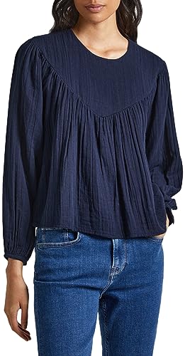 Pepe Jeans Bluzka damska Inna, Niebieski (Dulwich), XS