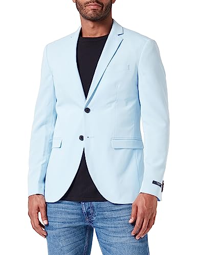 JACK & JONES Męska marynarka jednorzędowa, super slim fit, kaszmir blue/fit: super slim fit, 46