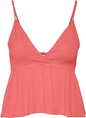 VERO MODA Women's VMMENNY Smock Singlet WVN GA Top, Ge Peach, rozmiar XS, ge peach, XS