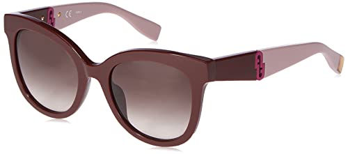 Furla Unisex SFU595 okulary przeciwsłoneczne, czerwone, rozmiar 52, czerwony, 52