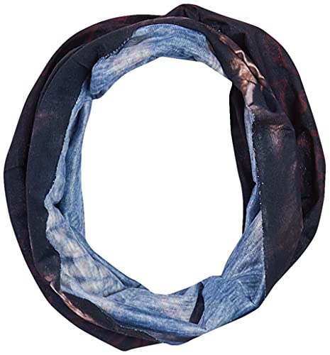 Spiral Goth Skull szal komin unisex wielokolorowy, wielokolorowy, jeden rozmiar