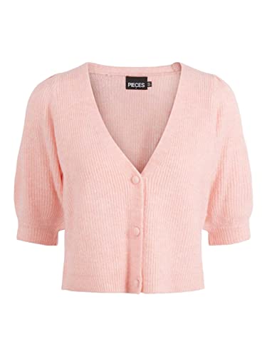 PIECES Damski kardigan PCJENNIFER 2/4 Knit Noos BC Srickjack, Crystal Rose, XS