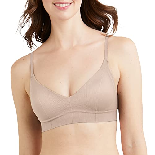 Maidenform Damski biustonosz braletka Pure Comfort Feel Good bez szwu, piaskownica, XXL