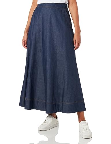 Love Moschino Damska spódnica z logo marki, niebieski, 44