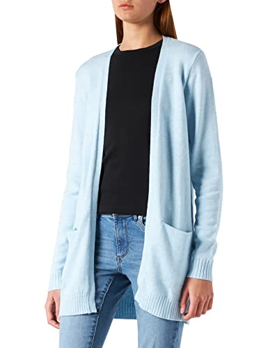 Vila Kobiety Viril Open L/S Knit Cardigan - Noos Kardigan, Niebieski, XS