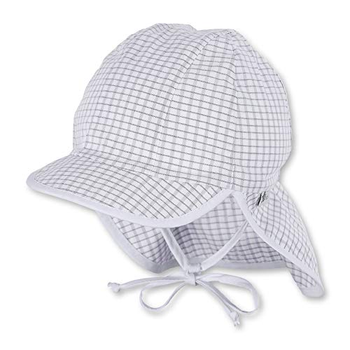 Sterntaler Chłopięca czapka z daszkiem z ochroną karku, szary (szary dymny 566), XS