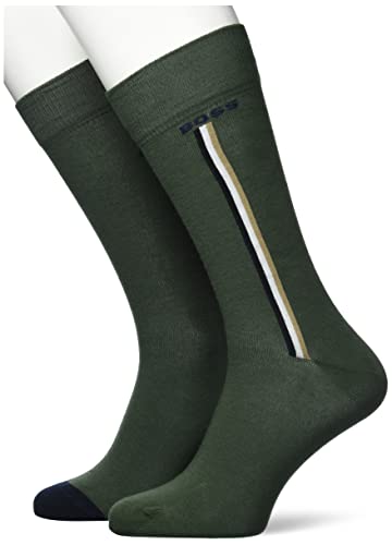 BOSS męskie 2p Rs Iconic Cc Zwykłe skarpetki, Beżowy/khaki250, 43-46 EU