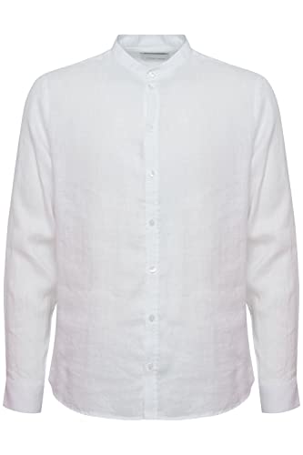 CASUAL FRIDAY Męska koszula CFAnton LS CC 100% lniana koszulka, 110601/Bright White, M, 110601 / Bright White, M