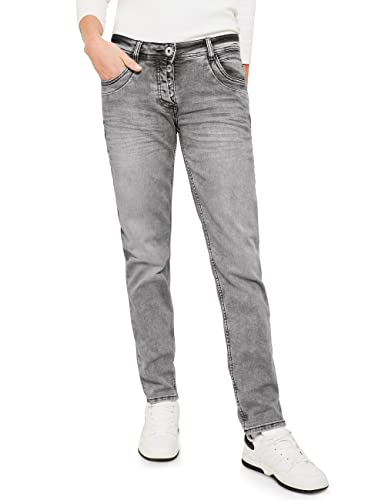Cecil Damskie spodnie jeansowe luźne, Light Grey Washed, 27W / 30L