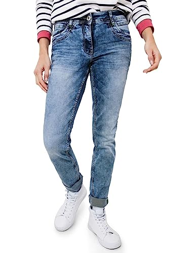 Cecil Damskie spodnie jeansowe luźne, Authentic Used Wash, 28W / 32L