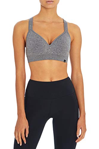 Marika Damski biustonosz sportowy Johanna Molded Cup Seamless Bra, czarny melanż, L