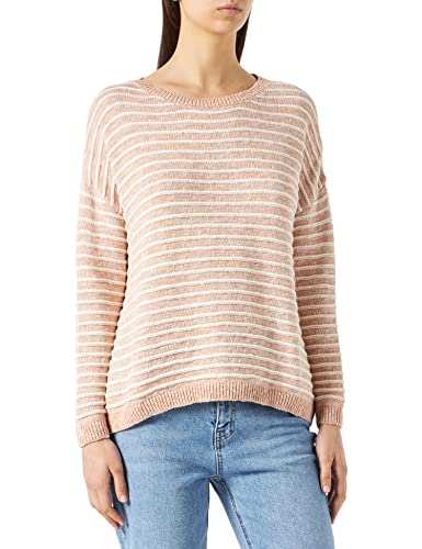 Mavi Sweter damski w paski, Rose Dust Antique White Striped, L