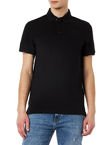 4F T-shirt męski, Tsm356 Tshirt, głęboka czerń, M, głęboka czerń, M