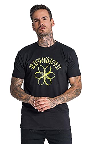 Gianni Kavanagh Męski T-shirt Black Infinitum Tee, czarny, XXL