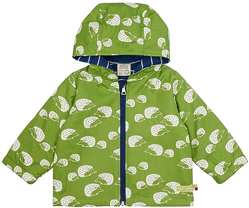 loud + proud Kurtka unisex, wodoodporna, watowana, certyfikat GOTS Anorak, Grass, 62/68, trawa, 62-68