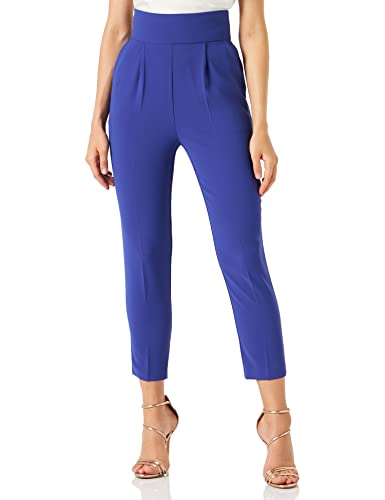 PINKO Damskie spodnie Natalia 12 Crepe STR, F47_Spettro niebieskie, 38