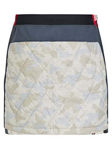 Ziener Damska spódnica termiczna/outdoorowa/Primaloft, zimowa, narciarska, beżowa, moro, 34