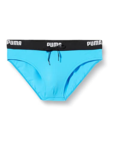 PUMA Męskie majtki do pływania z logo (1 opakowanie), Energy Blue, XS