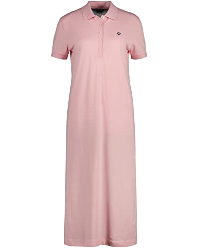 GANT Damska sukienka polo Pique, Blushing PINK, standardowa, różowy, S