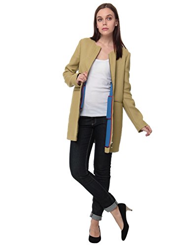 United Colors of Benetton Płaszcz damski Smart, BEŻOWY, 8 (Manufacturer Size:40)